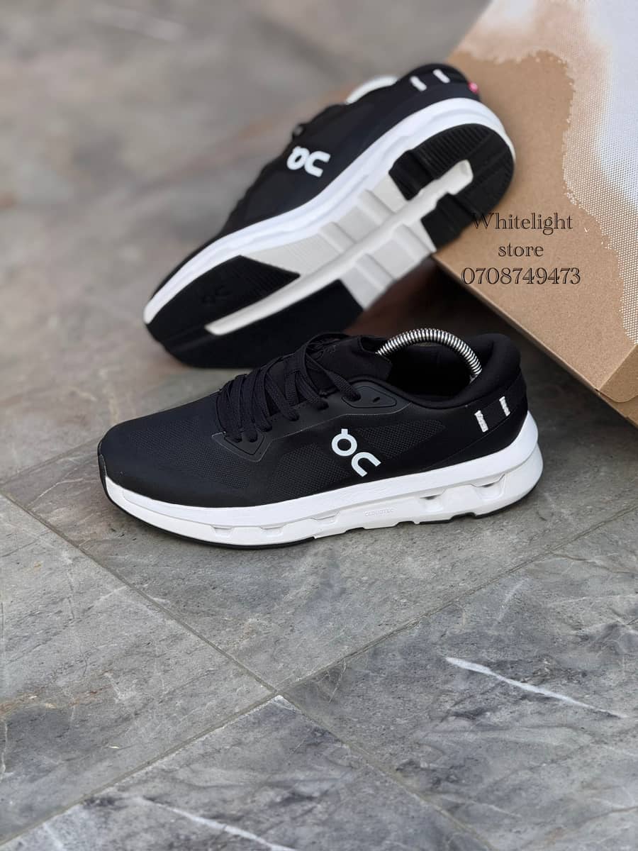 On On Cloudzone black and white running shoes Nairobi